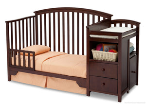 Delta Children Black Cherry Espresso (607) Sonoma Crib 'N' Changer, Toddler Bed Conversion b4b 9
