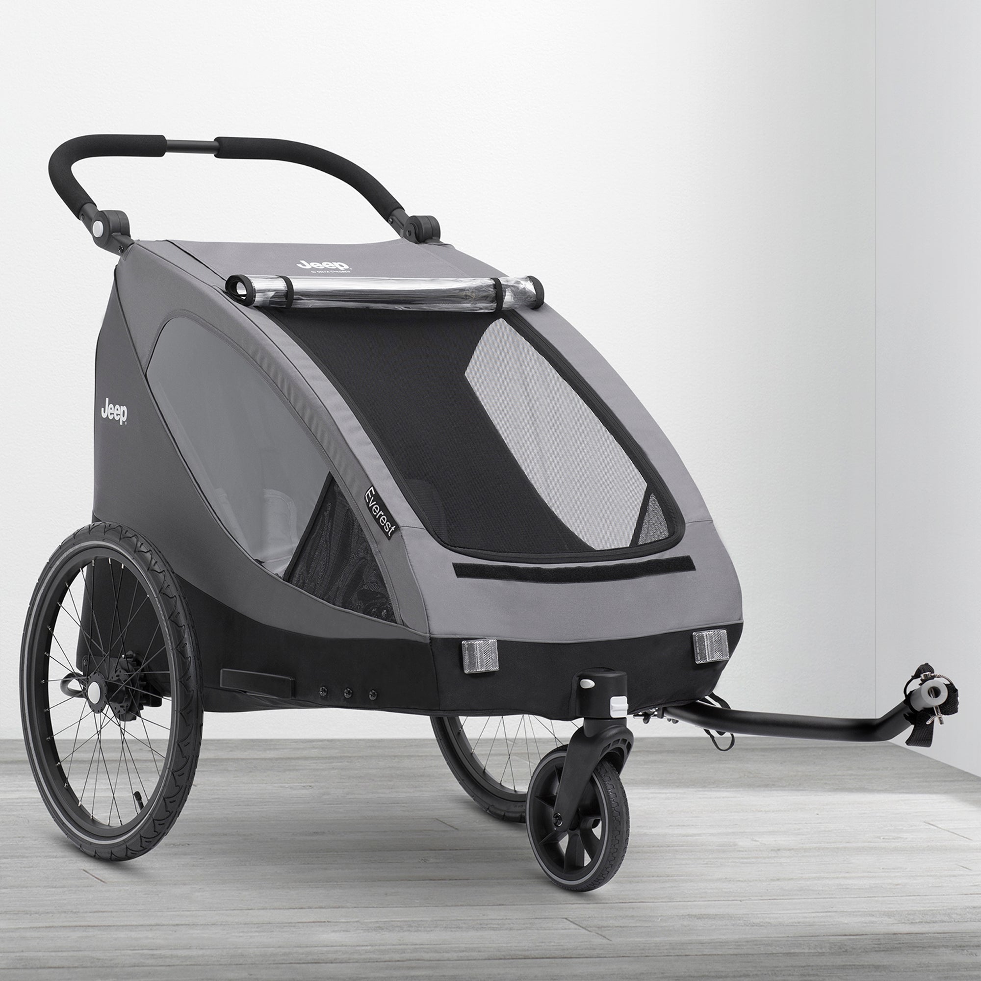 bike carriage for baby Jeep Everest 2-in-1 Child Bike Trailer and Stroller