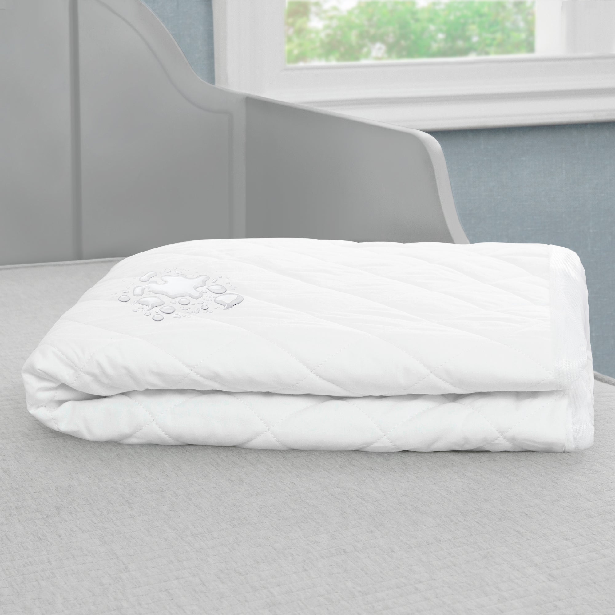 Quilted mattress pad for crib hot sale