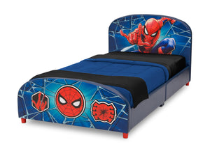 Delta Children Spider-Man Upholstered Twin Bed Spider-Man (1163), Left Silo View 7
