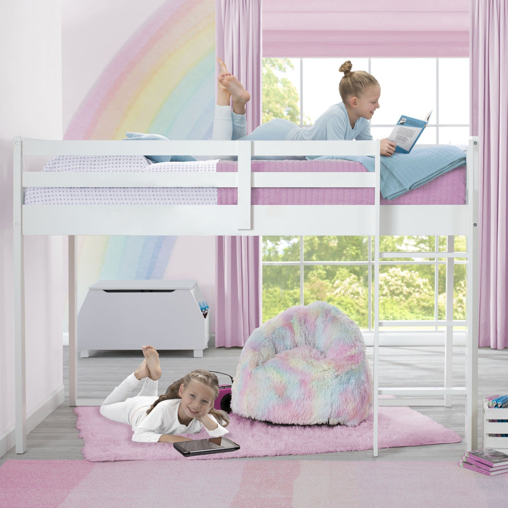 Loft bed girl room hotsell