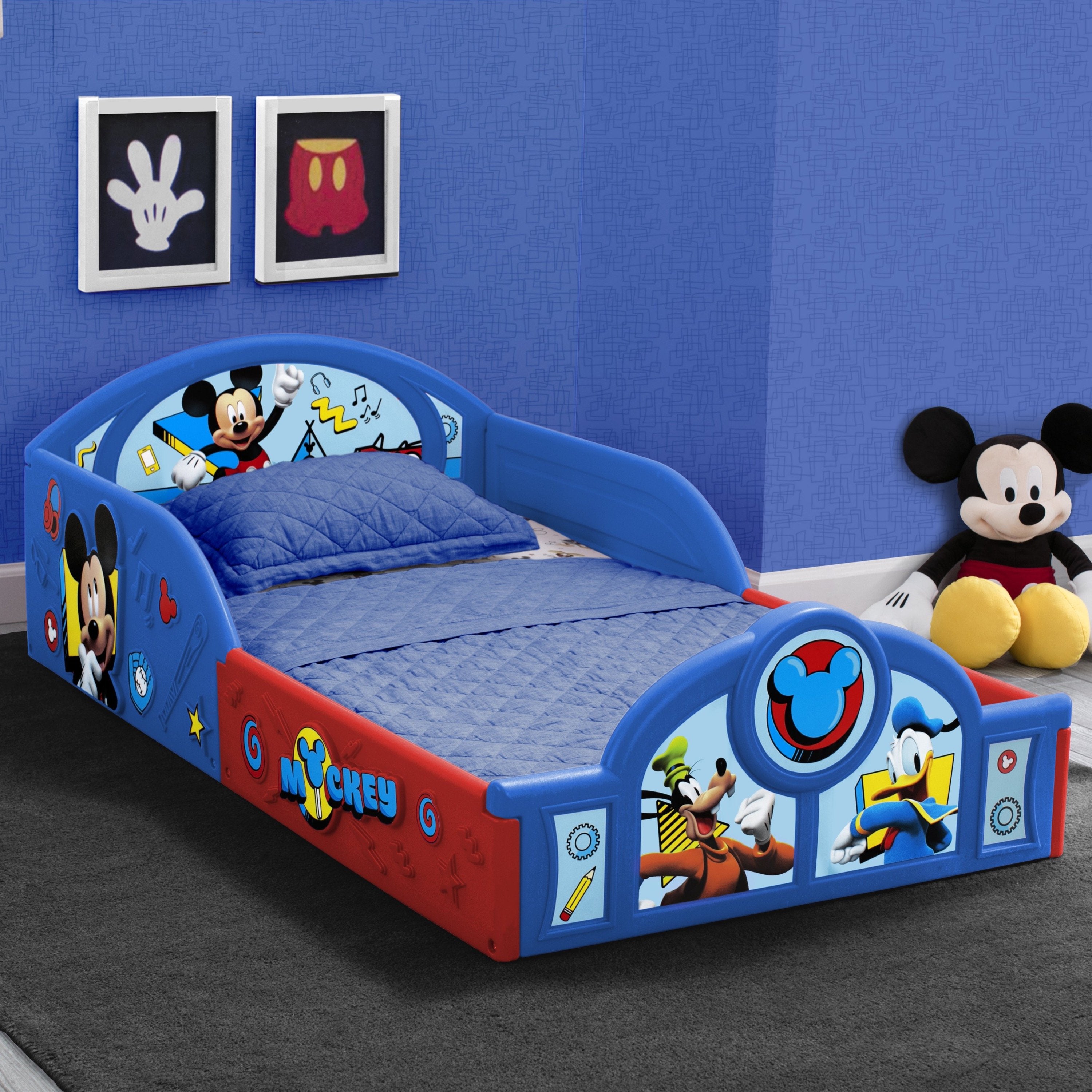 Mickey Mouse Plastic Sleep and Play Toddler Bed Delta Children