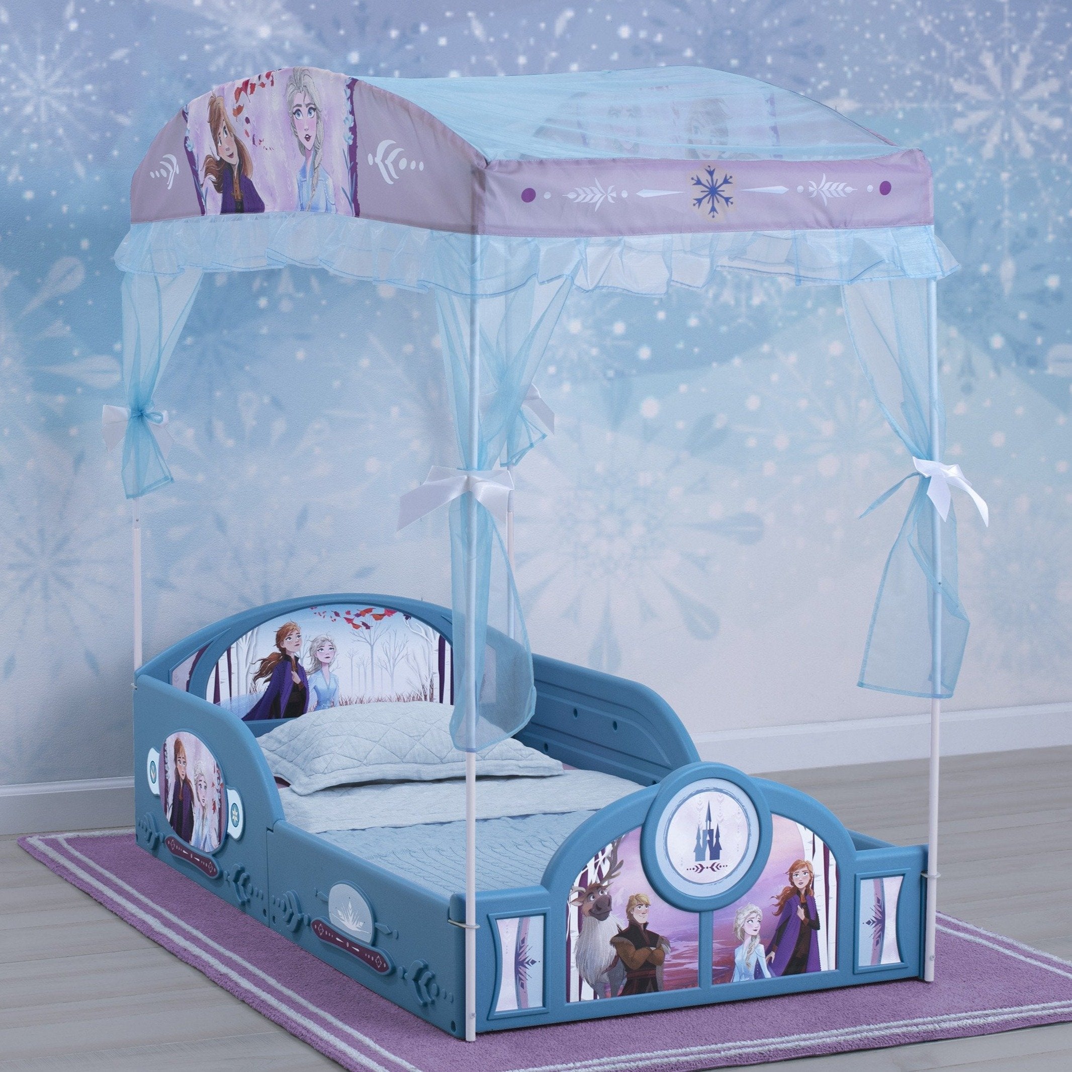 Disney Frozen II Plastic Sleep and Play Toddler Bed Delta Children