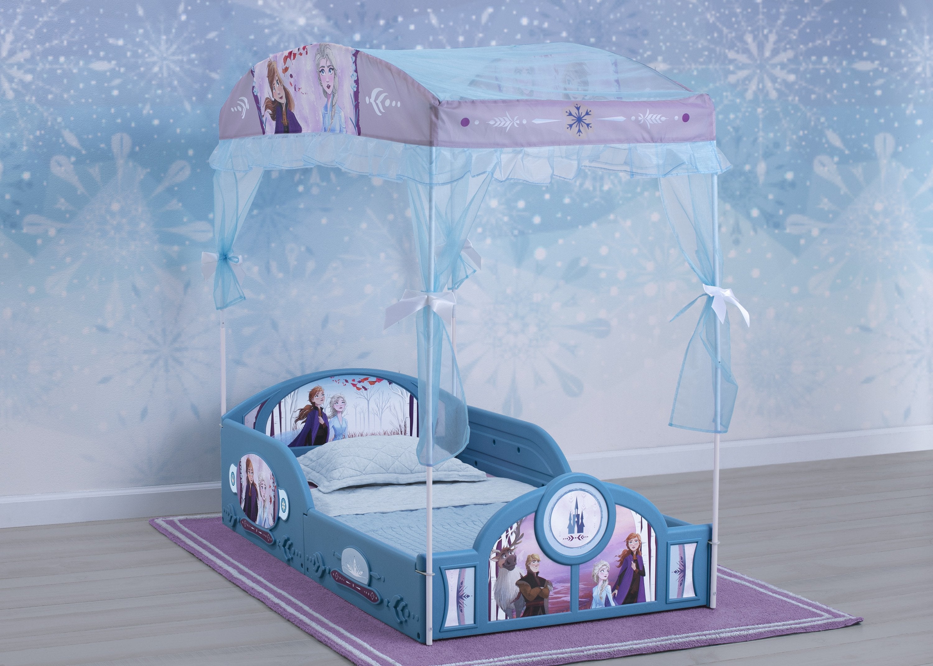 Disney Frozen II Plastic Sleep and Play Toddler Bed Delta Children