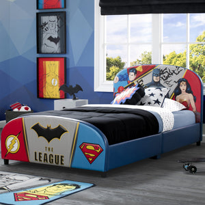 Delta Children DC Comics Justice League Upholstered Twin Bed Justice League (1215) 1