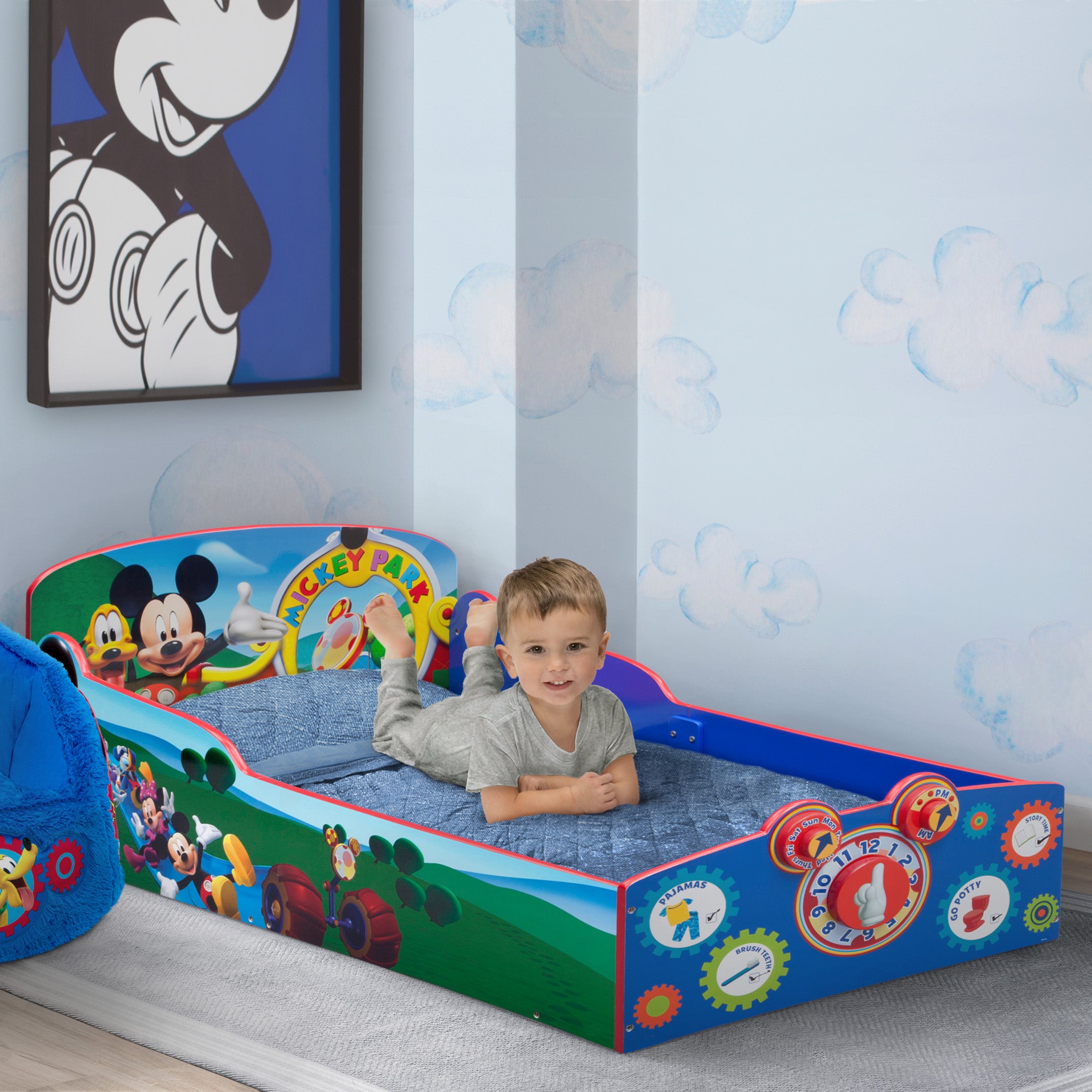 Disney mickey mouse wood kids storage table and chairs set by delta children online
