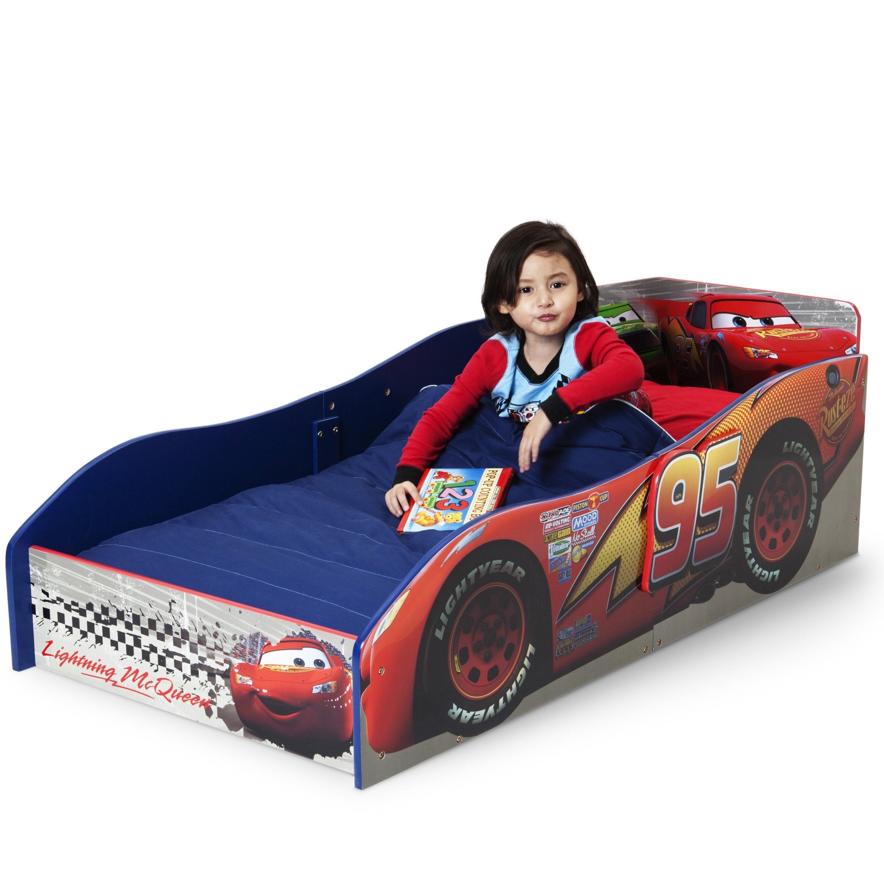 Delta Children Disney/Pixar Cars Lightning Mcqueen Car Toddler Bed