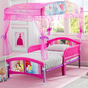 Delta Children Princess Canopy Toddler Bed Room View a1a 8