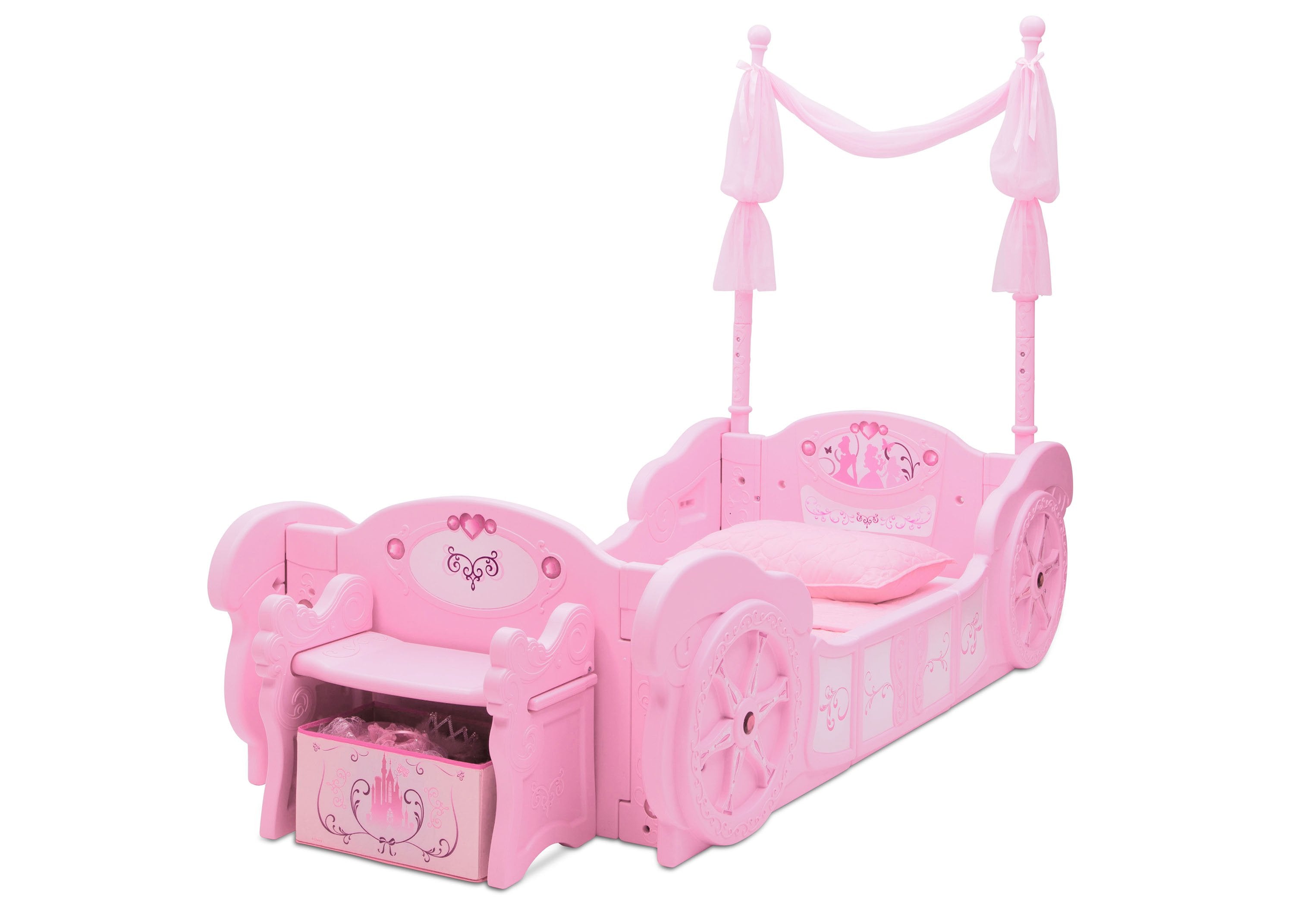 Princess Carriage Convertible Toddler-to-Twin Bed Delta Children