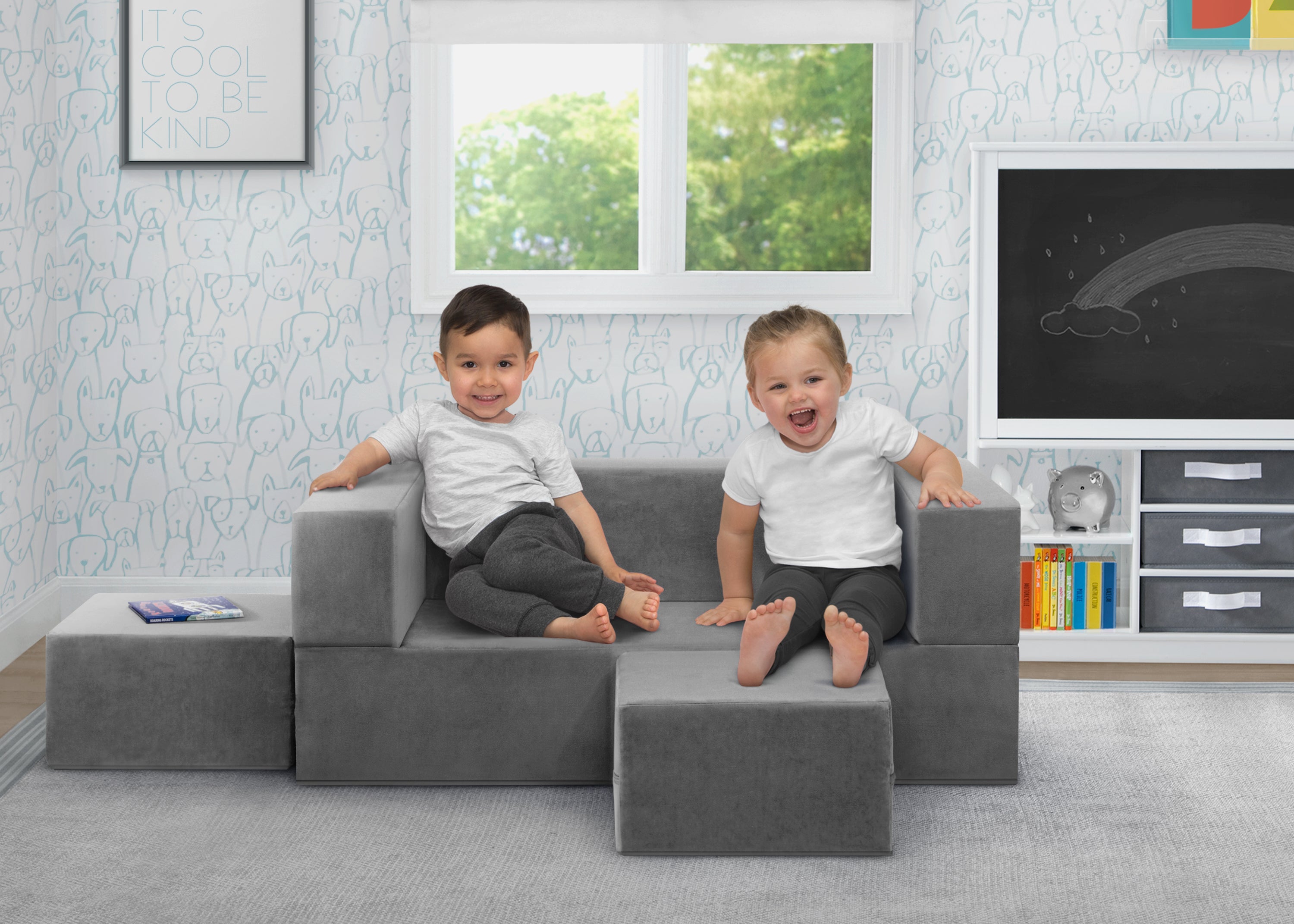 Serta Perfect Sleeper Convertible Sofa and Play Set – Modular Foam