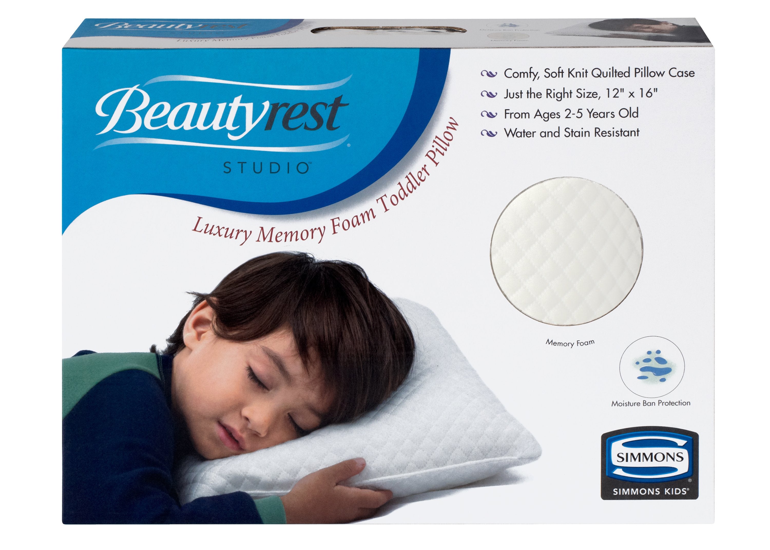 Beautyrest Kids Luxury Memory Foam Toddler Pillow