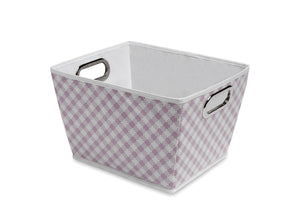 Gingham Pink (689) Deluxe Water-Resistant Rectangle Tapered Tote e2e 0