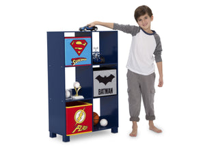 Delta Children Justice League (1215) 6 Cubby Deluxe Storage Unit (TB83424JL), Silo with kid, a4a 3