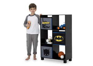 Delta Children Batman (1200) 6 Cubby Deluxe Storage Unit (TB83421BT), Silo with kid, a4a 3