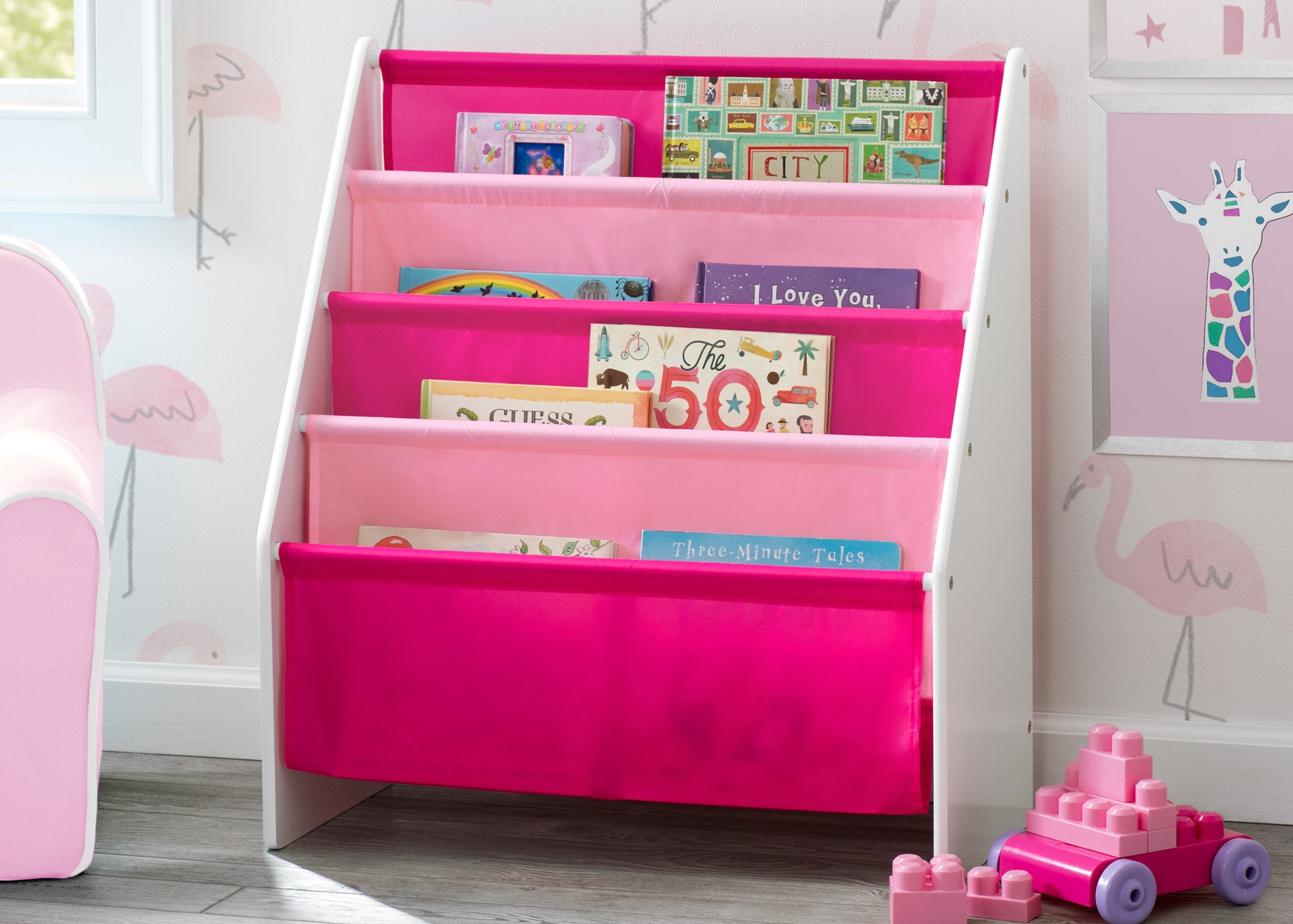delta children's bookshelf Delta Children Sling Book Rack Bookshelf for Kids'