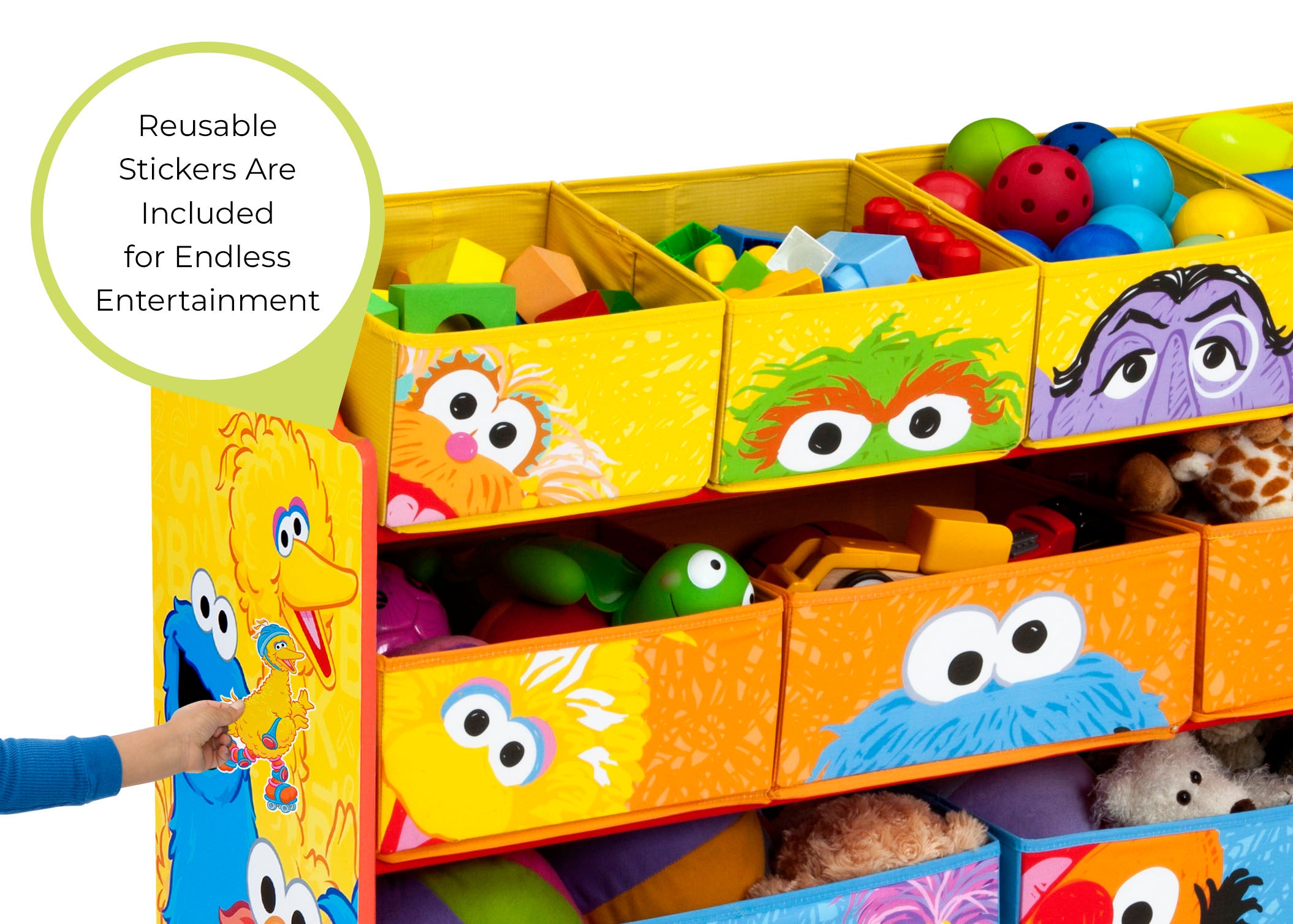 Sesame Street Deluxe Multi Bin Toy Organizer Delta Children