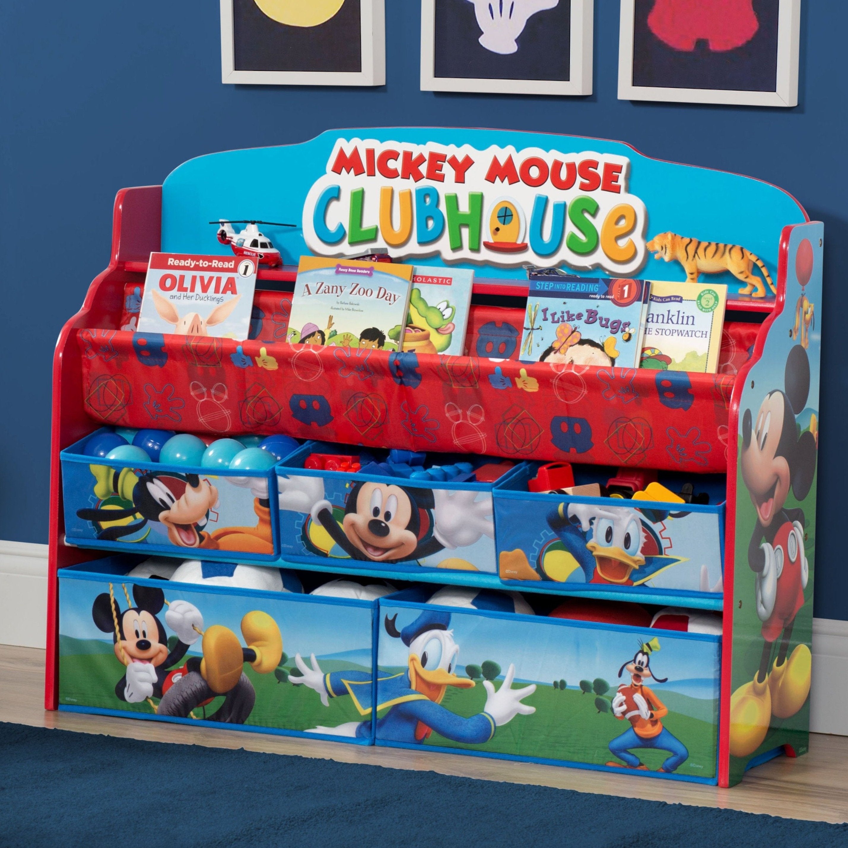Mickey Mouse Deluxe Book & Toy Organizer - Delta Children