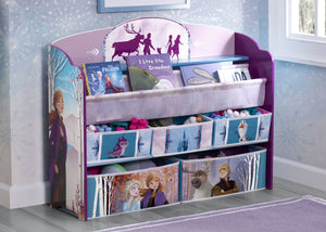 Delta Children Frozen 2 (1097) Deluxe Toy and Book Organizer, Hangtag View 0