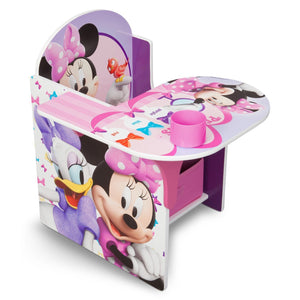 Delta Children Minnie Mouse Chair Desk with Storage Bin Right Side View a1a Minnie Mouse (1058) 6