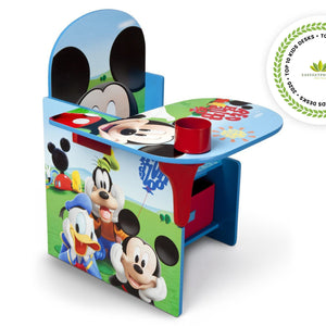 Delta Children Mickey Mouse Chair Desk with Storage Bin Right Side View a1a Mickey 1051 8