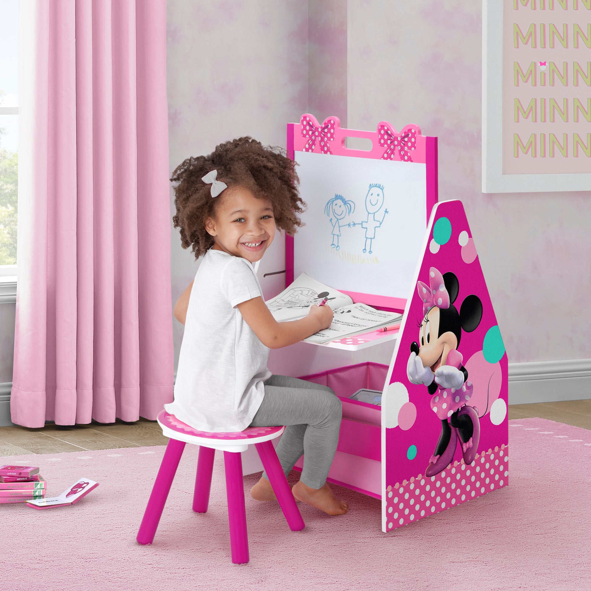 Easel Board for Kids, Tabletop Art Easel for Toddlers with Dry