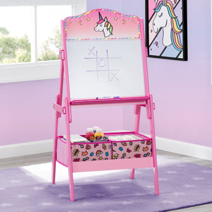 Delta Children Rainbow Dreams (1221) Wooden Activity Easel with Storage, Hangtag View 17