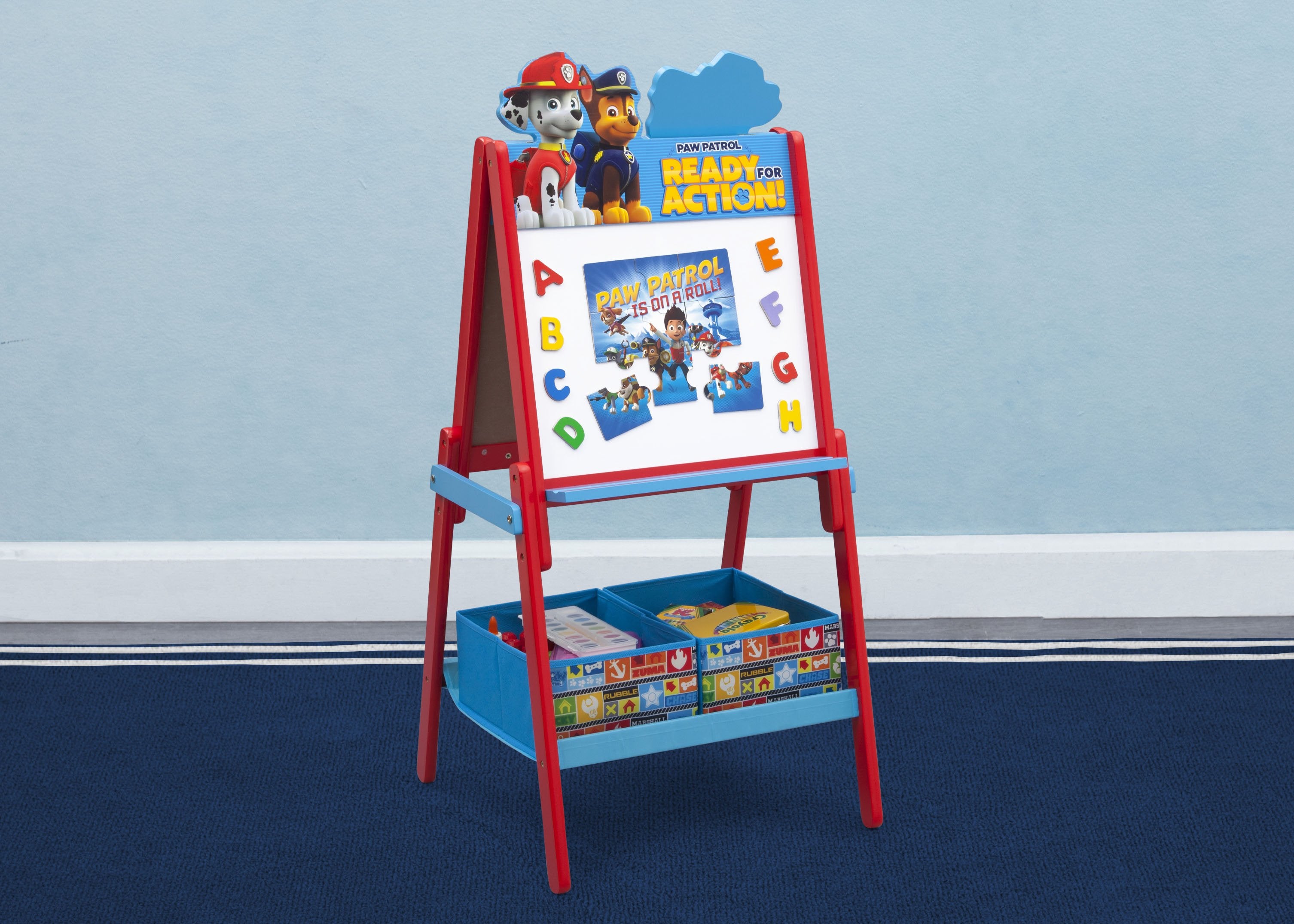 PAW Patrol Wooden Double Sided Activity Easel Delta Children