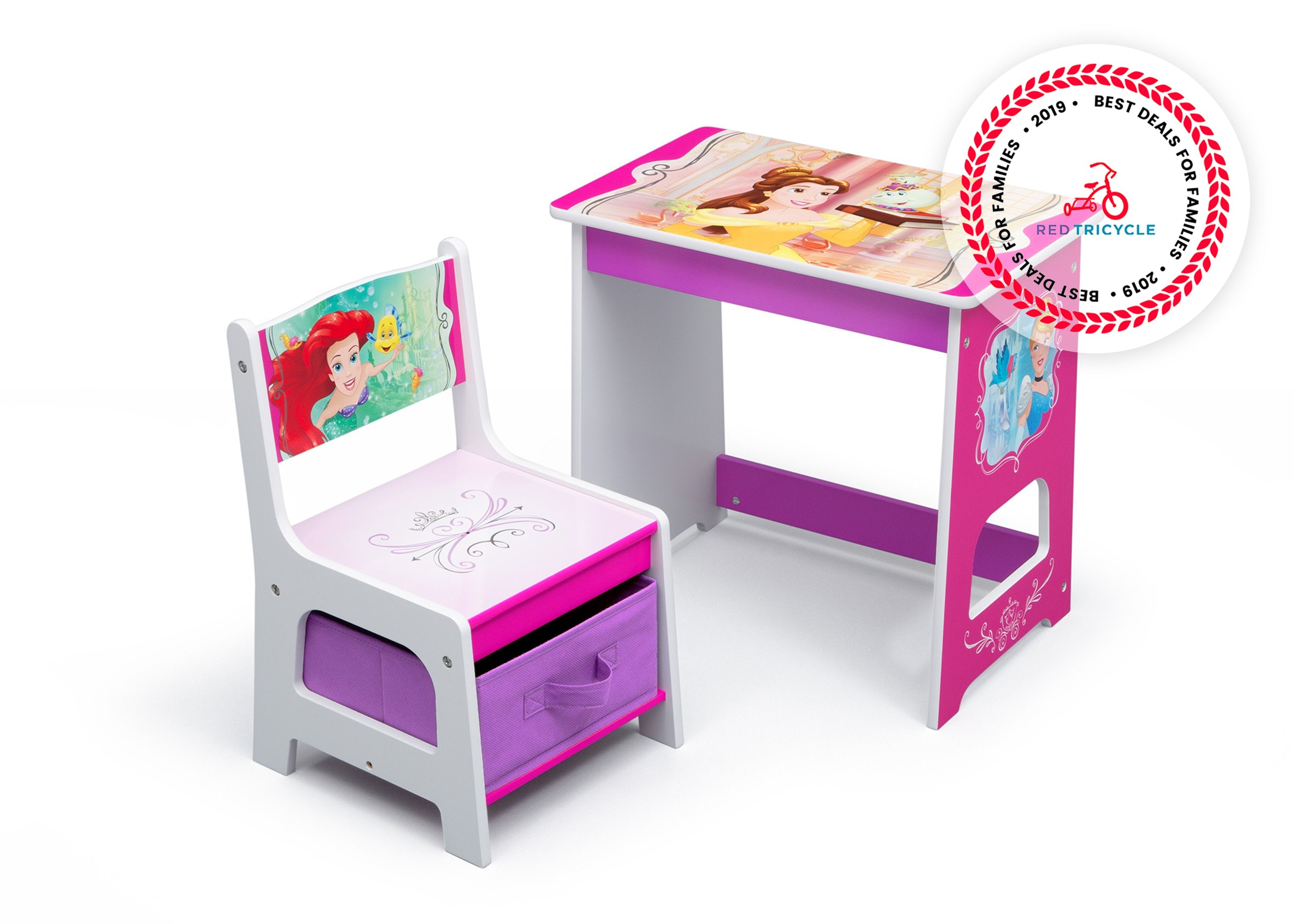 Disney princess kids wood desk online and chair set by delta children