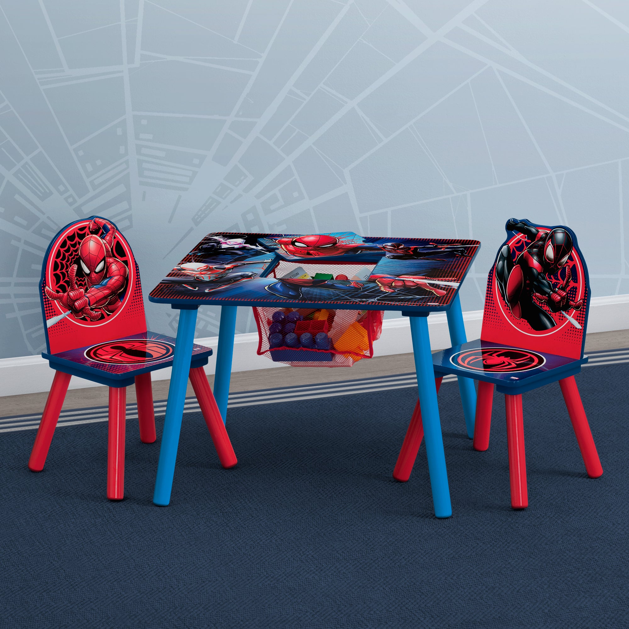 Spider Man Table and Chair Set With Storage Delta Children