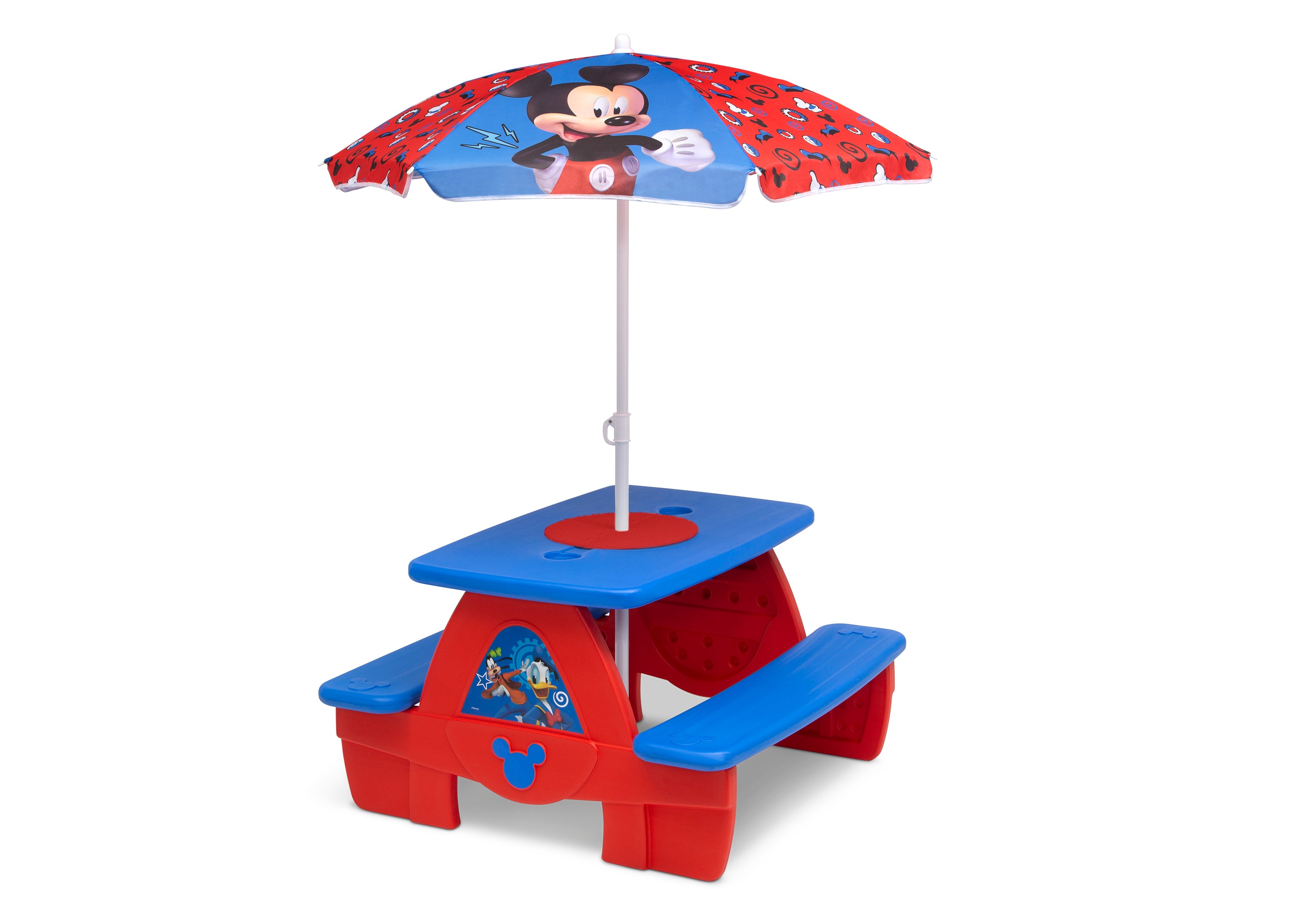 Mickey Mouse 4 Seat Activity Picnic Table with Umbrella