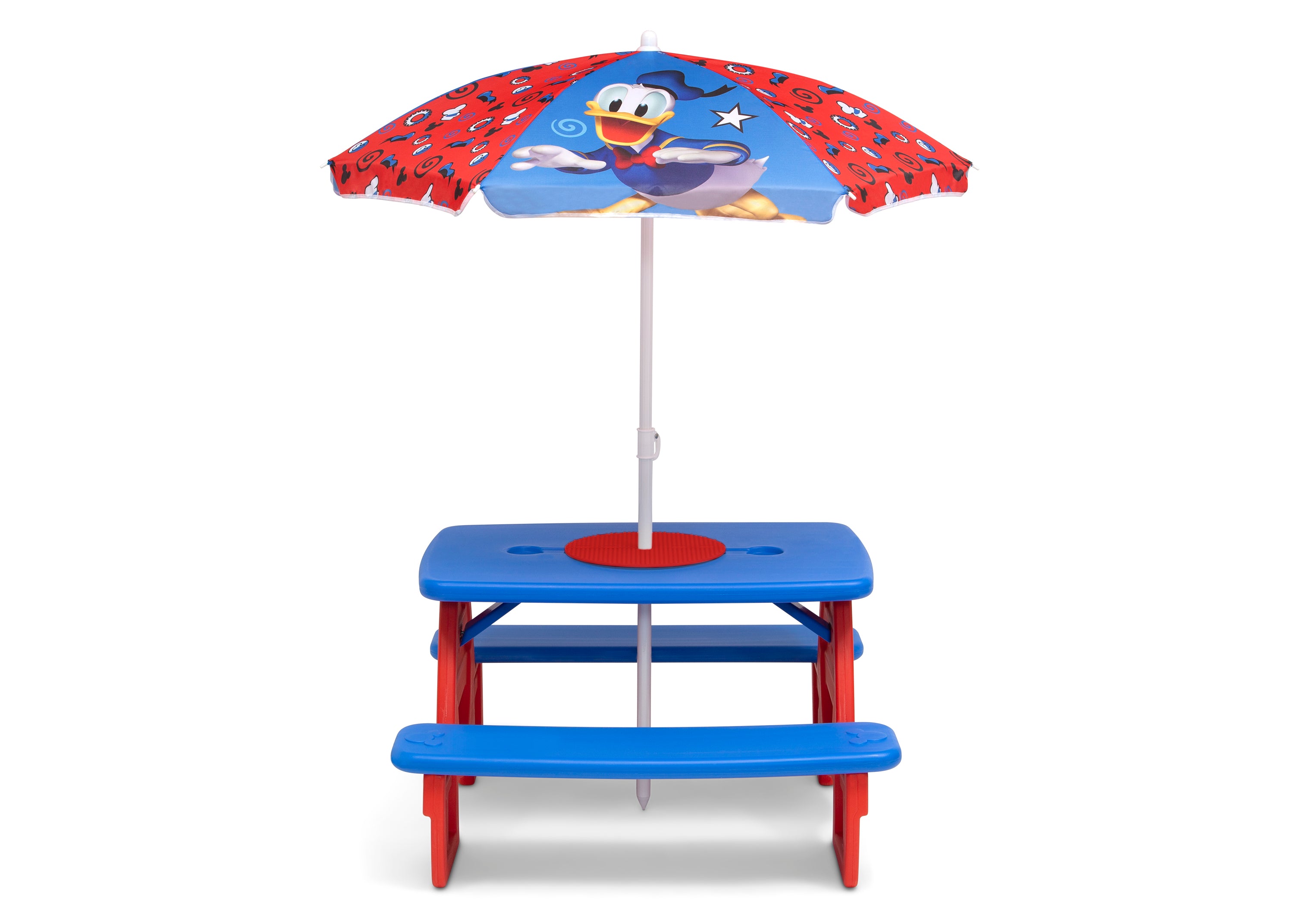 disney princess patio set with umbrella Mickey Mouse 4 Seat Activity Picnic Table with Umbrella