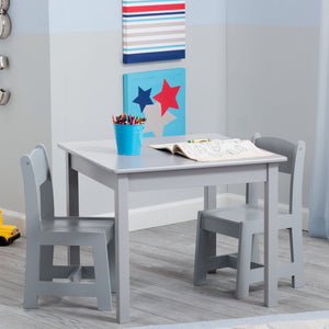 Delta Children Grey (026) MySize Table & Chairs Set, Room, a1a 38