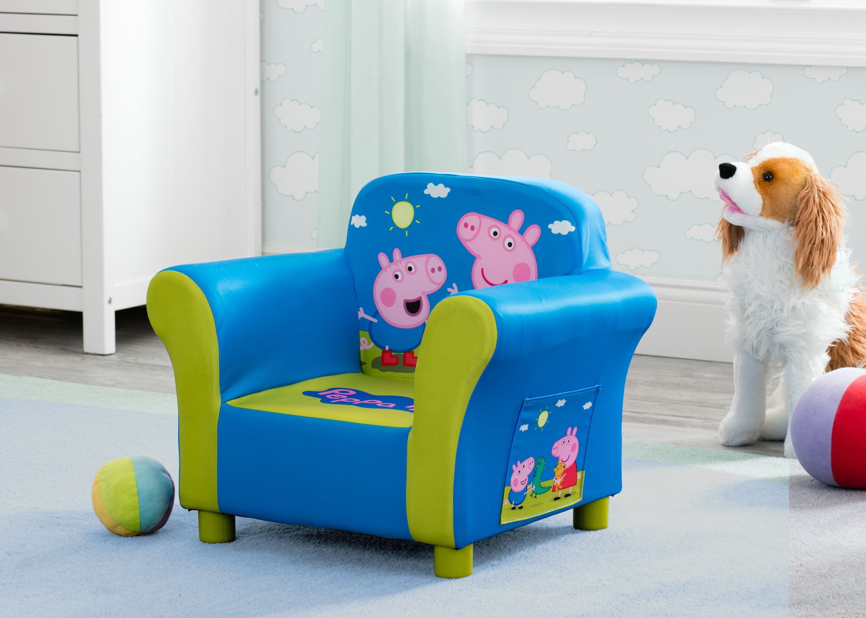 Peppa Pig Upholstered Chair - Delta Children