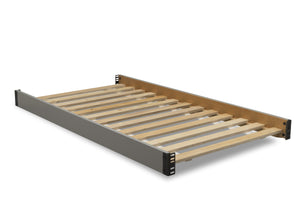 Delta Children Grey (026) Twin Size Wood Bed Rails (W0090), Right Silo View 0