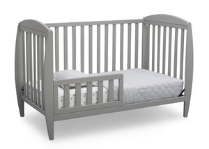 Delta Children Grey (026) Taylor 4-in-1 Convertible Crib (W10040), Silo Toddler Bed, a3a 13