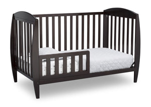 Delta Children Dark Chocolate (207) Taylor 4-in-1 Convertible Crib (W10040), Silo Toddler Bed, c3c 21
