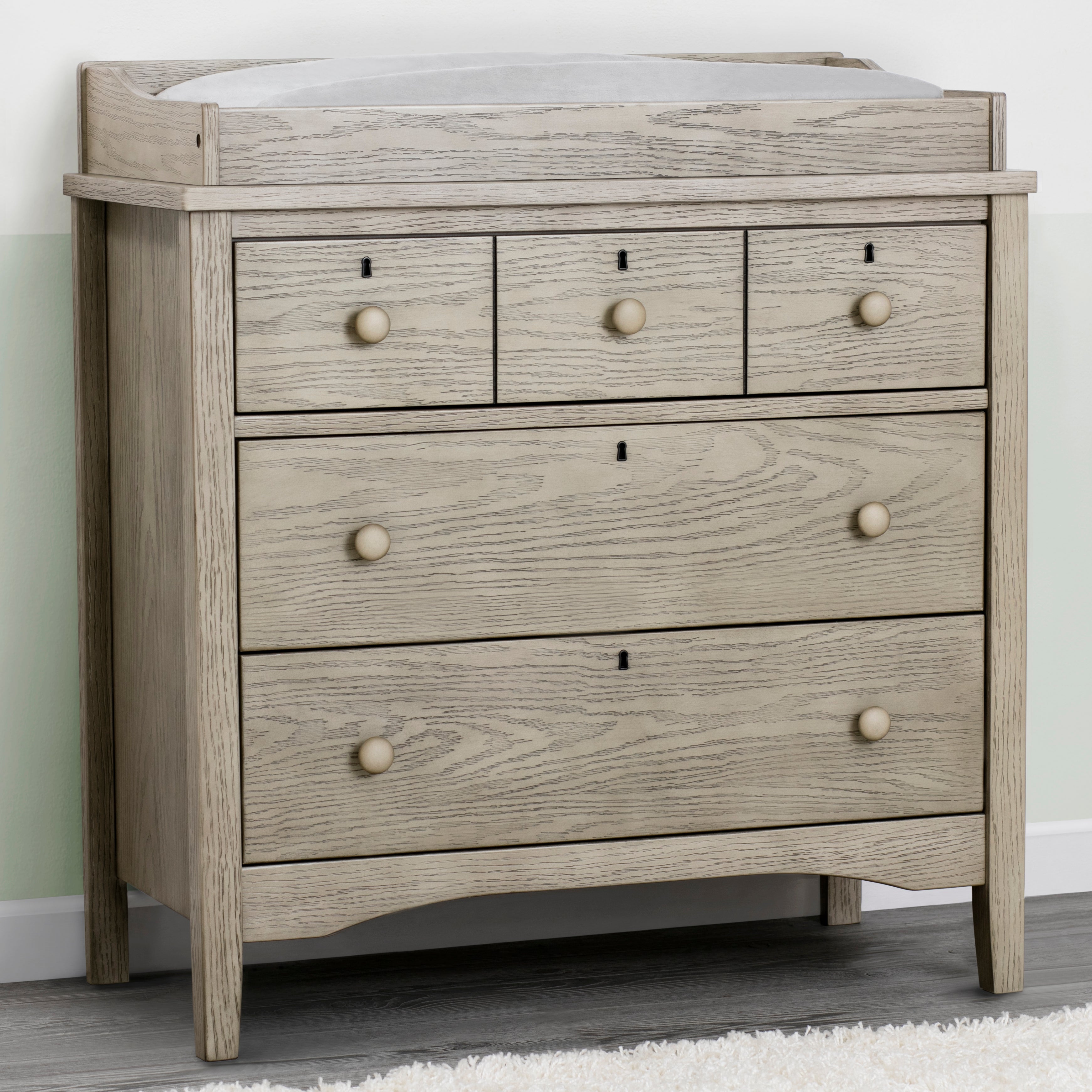 Delta children farmhouse 3 drawer dresser with changing top cheap