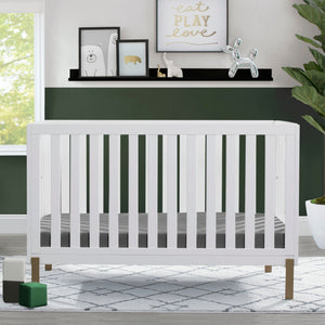 Hendrix 4-in-1 Convertible Crib White with Melted Bronze (186) 31