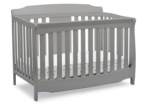 Delta Children Grey (026) Westminster 6-in-1 Convertible Crib, Right Crib Silo View 4