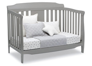 Delta Children Grey (026) Westminster 6-in-1 Convertible Crib, Right Day Bed Silo View 6