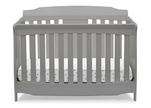 DCB: Delta Children Grey (026) Westminster 6-in-1 Convertible Crib, Front Crib Silo View 8