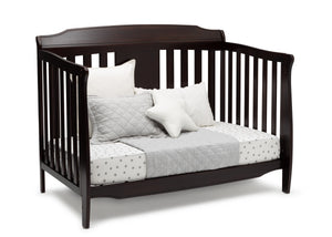 Delta Children Dark Chocolate (207) Westminster 6-in-1 Convertible Crib, Right Day Bed Silo View 20