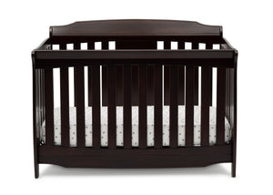 Delta Children Dark Chocolate (207) Westminster 6-in-1 Convertible Crib, Front Crib Silo View 22