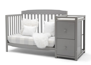 Mason Convertible 6-in-1 Crib and Changer Grey (026) 15
