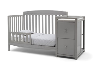 Mason Convertible 6-in-1 Crib and Changer Grey (026) 13