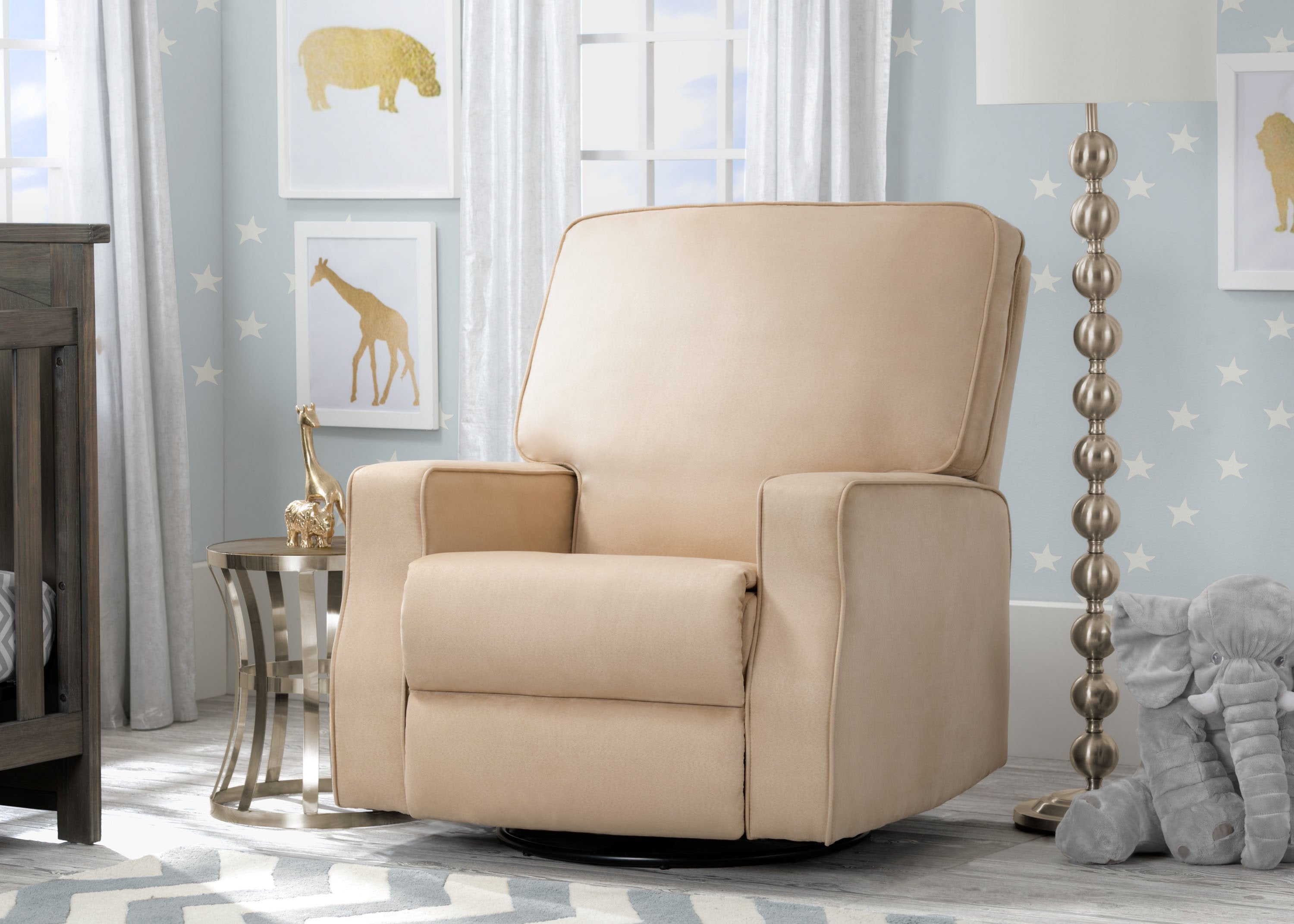 Charlie Nursery Recliner Swivel Glider Chair Delta Children