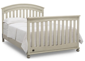 Delta Children Antique White (122) Aden 4-in-1 Convertible Crib (W337550) Full Bed Conversion, a6a 7