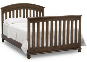 Delta Children Antique Chestnut (2100) Aden 4-in-1 Convertible Crib (W337550) Full Bed Conversion, c6c 19