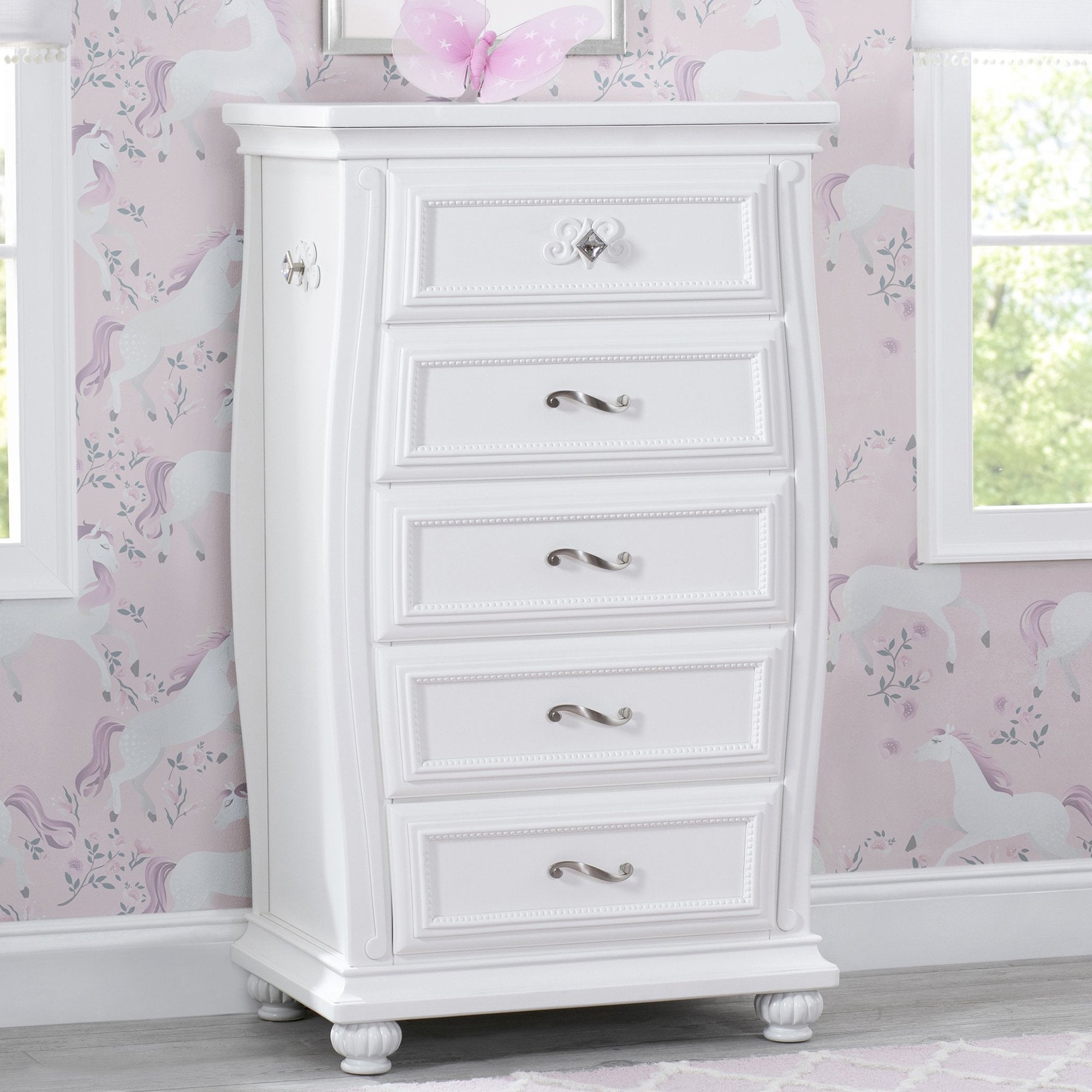 white 5 drawer dresser Fairytale 5 Drawer Chest
