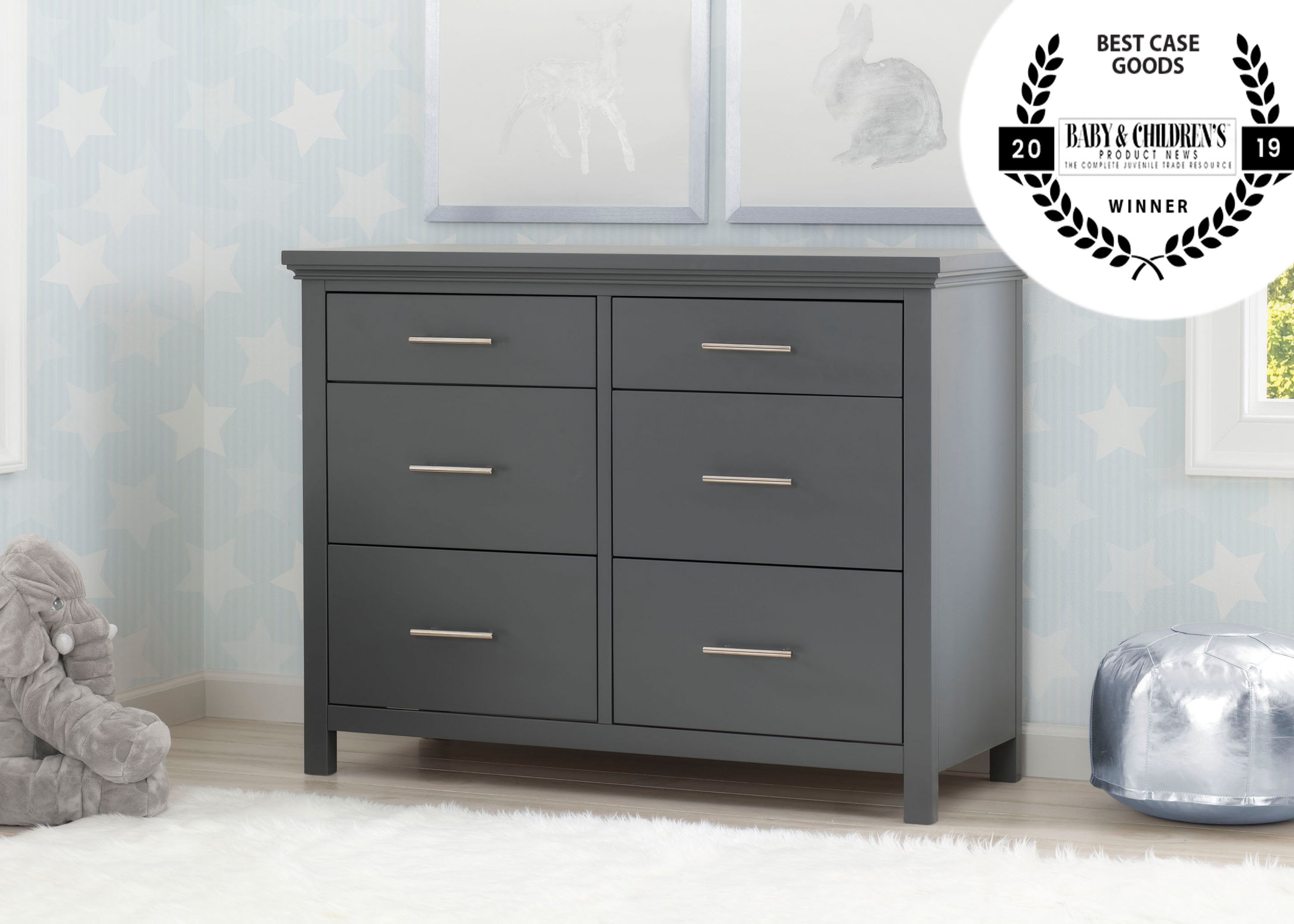 baby dresser grey Leander - Classic Chest Of Drawers / Dresser main image 0